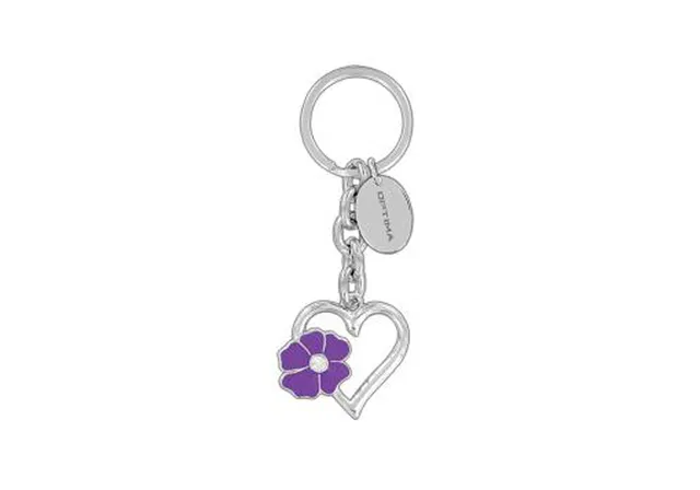 Key Chain - Flower Heart - Kia (UQ011-AY732)