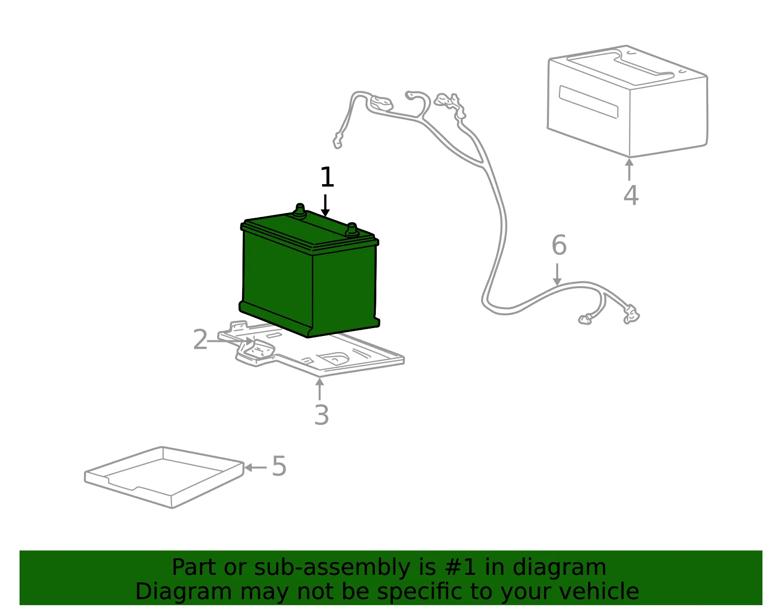 Battery - Kia (UT010-18520A) - view 2