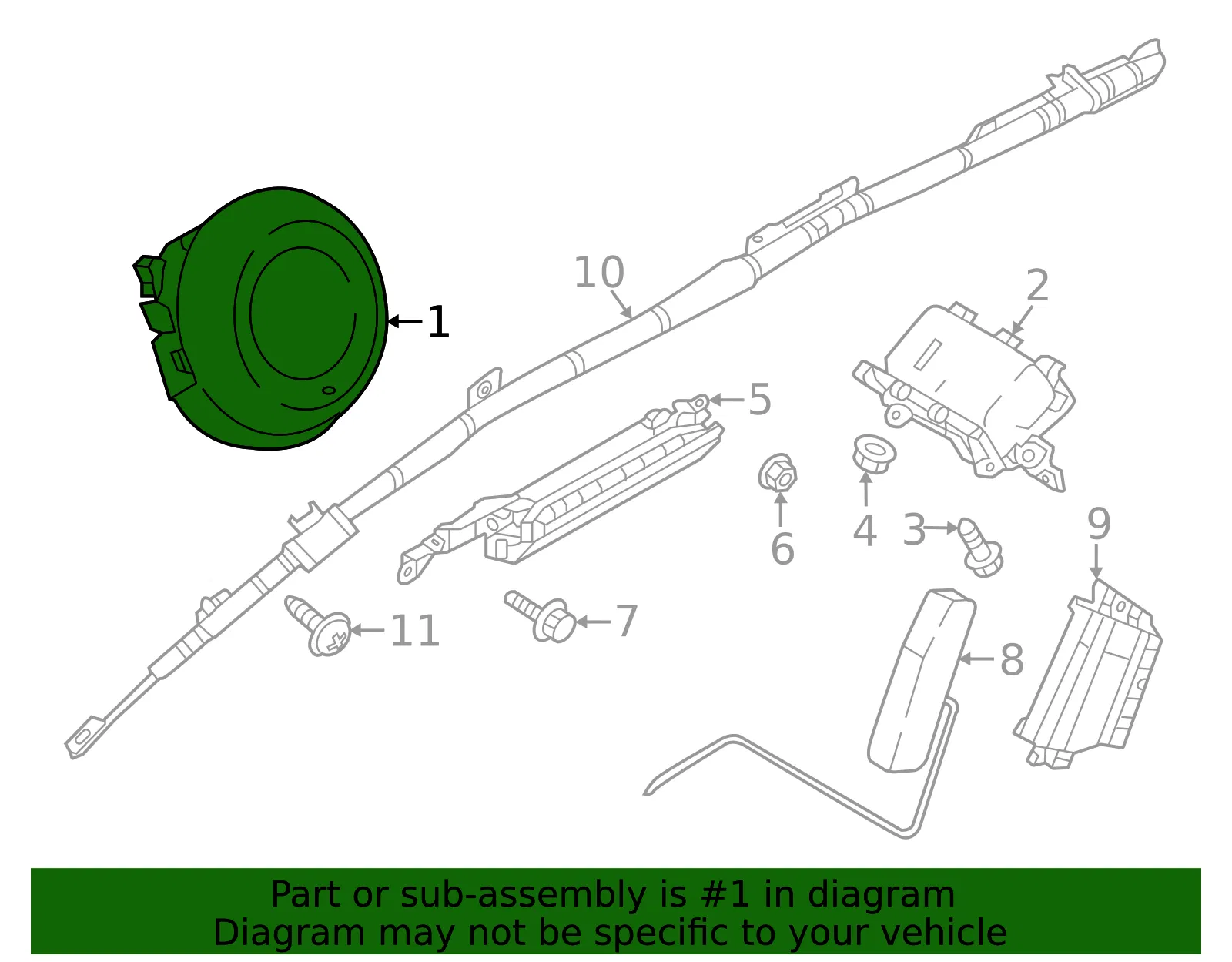 Module Air Bag - Mazda (VA41-57-K00A) - view 2