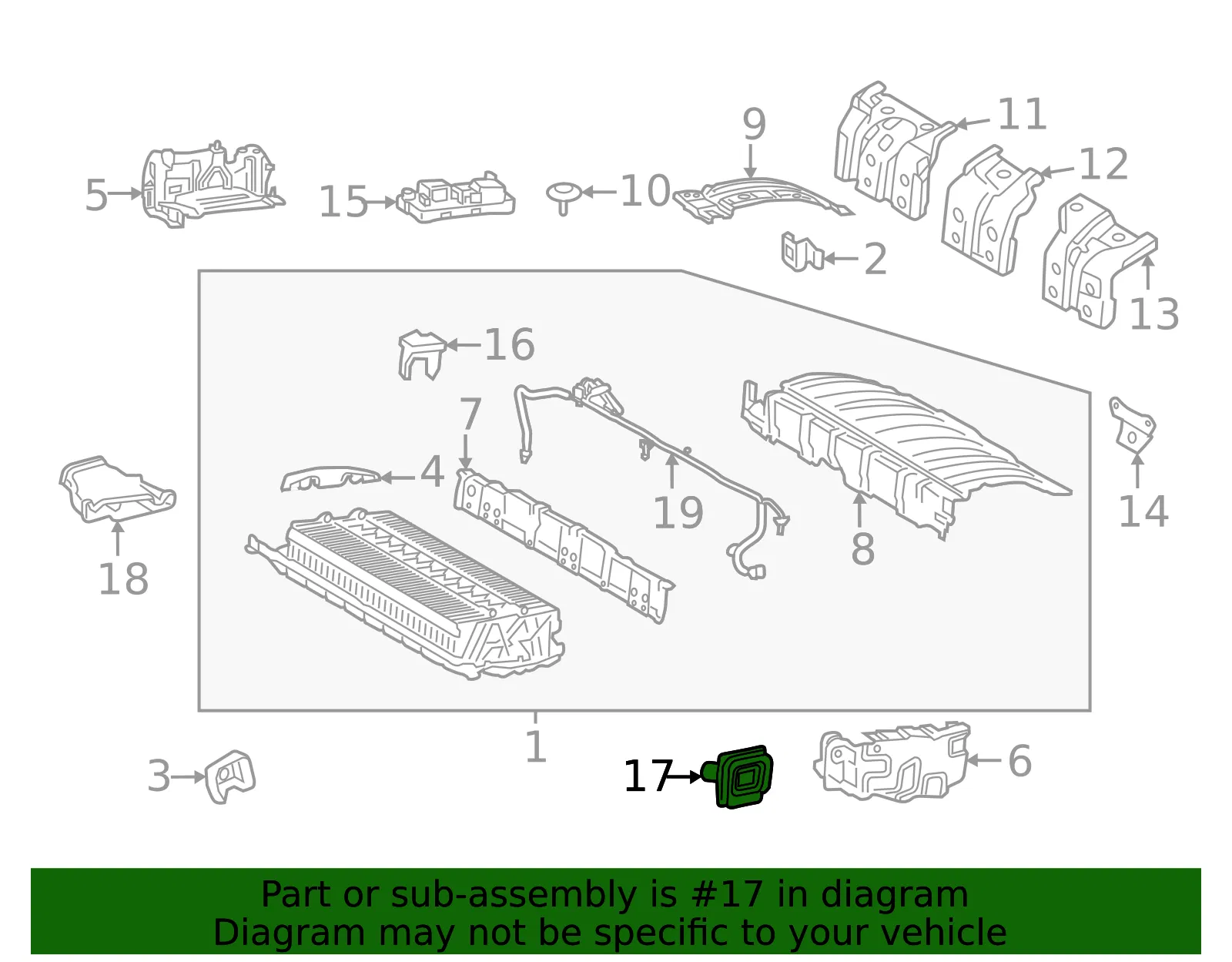 Battery Current Sensor - Mazda (VCY7-30-2D0) - view 2
