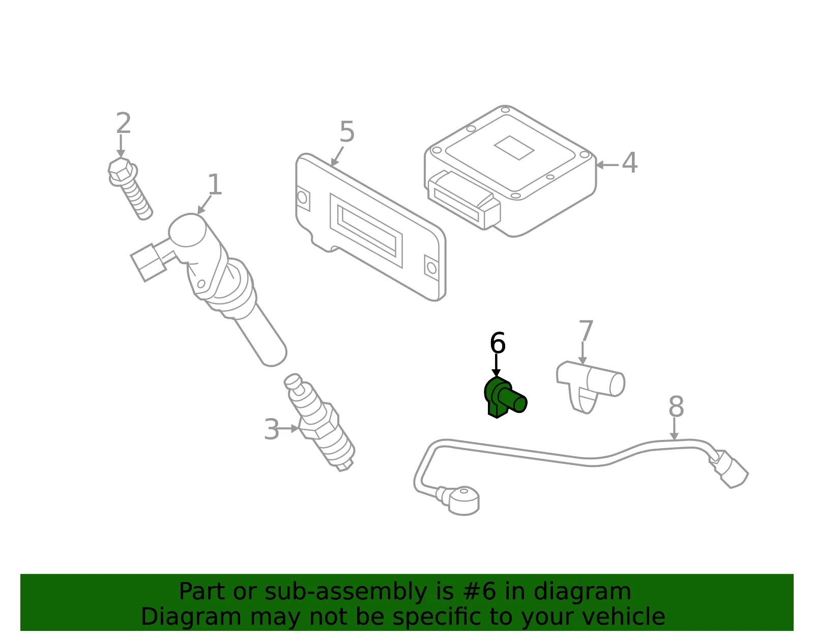 Sensor Camshaft Position - MAZDA (ZZC218230A) - view 2
