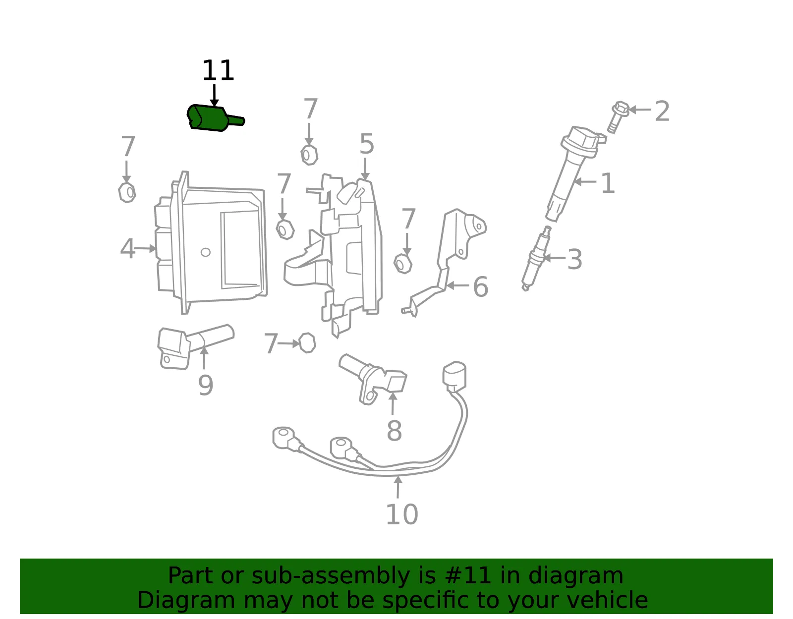 Coolant Temp Sensor - Mazda (ZZC4-18-840C) - view 3