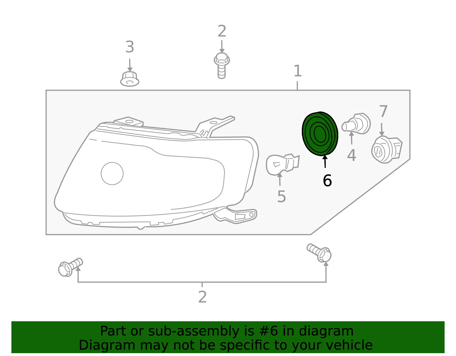 Holder Bulb - MAZDA (ZZCA51034) - view 2