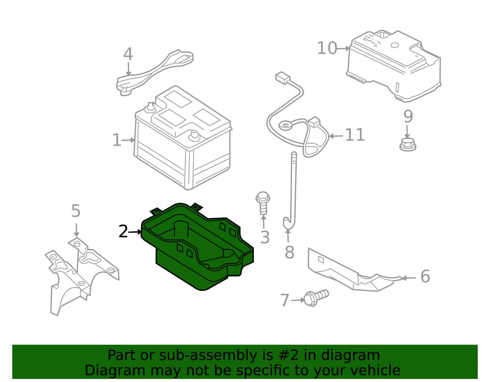 Carrier Battery - MAZDA (ZZCA56041) - view 2