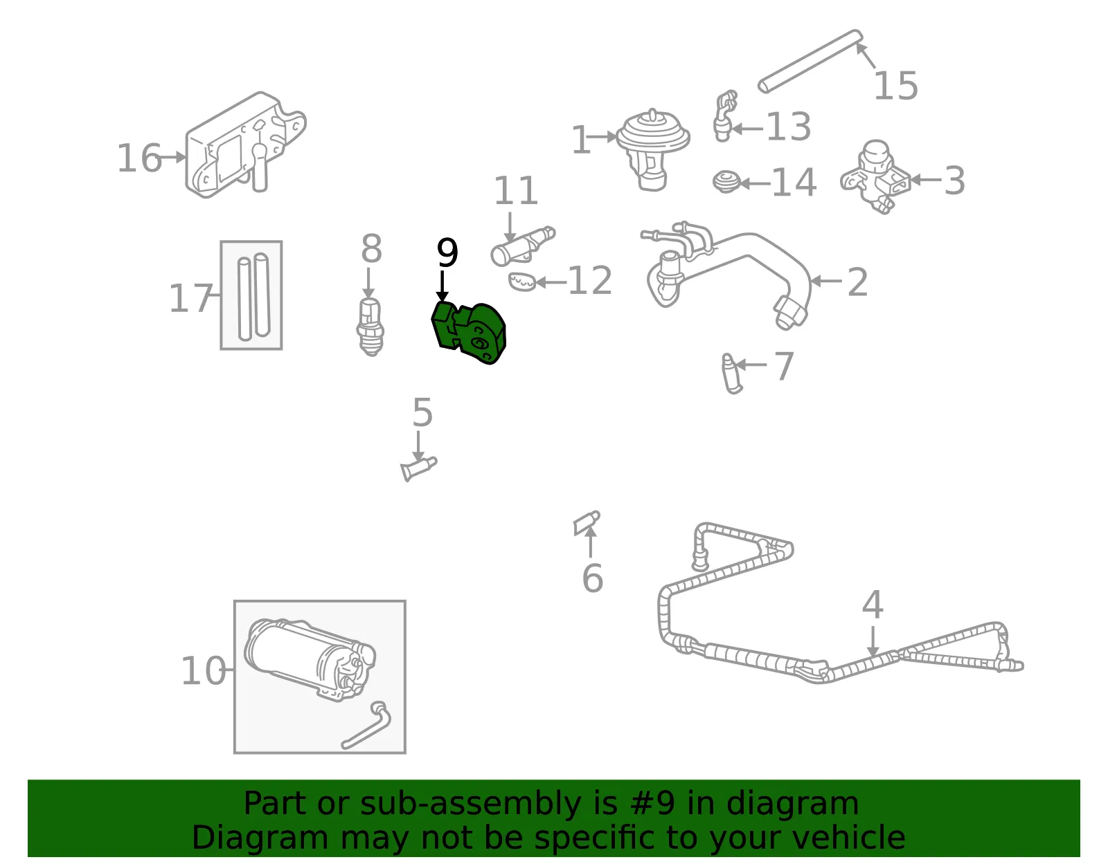 Throttle Position Sensor - Mazda (ZZM4-18-851) - view 2