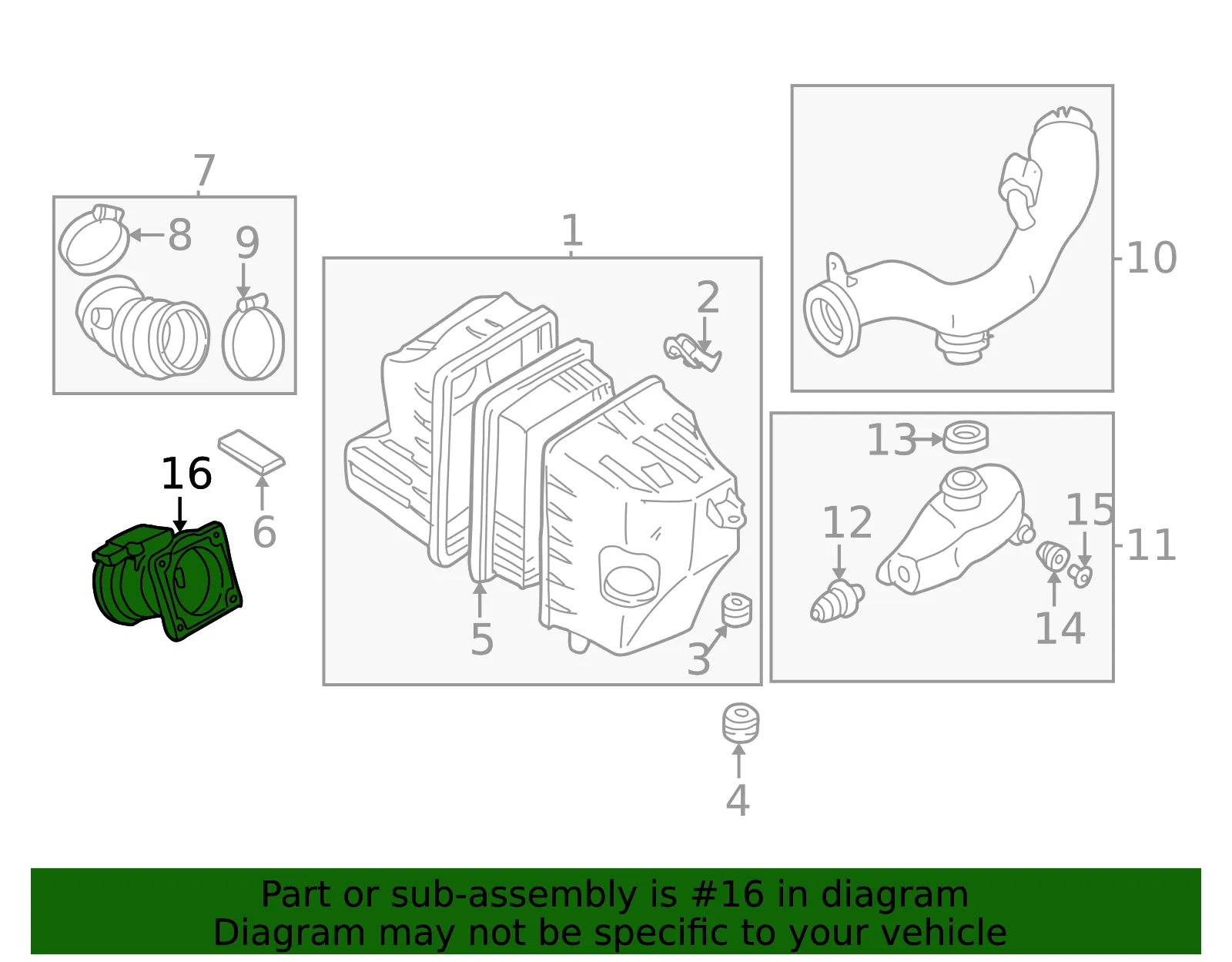 Mass Air Flow Sensor - Mazda (aj0313215a) - view 2