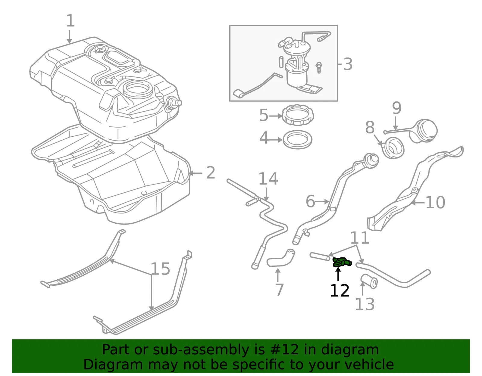 Pressure Sensor - Mazda (aj0318211) - view 2