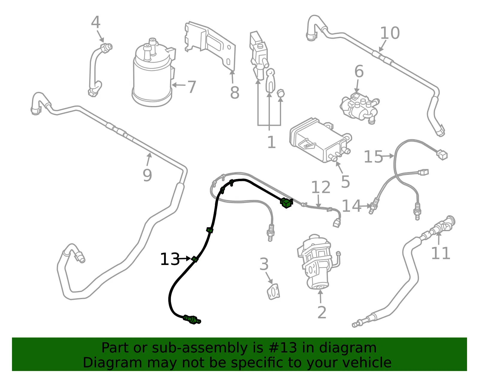 Oxygen Sensor - Mazda (ajf518861a) - view 2