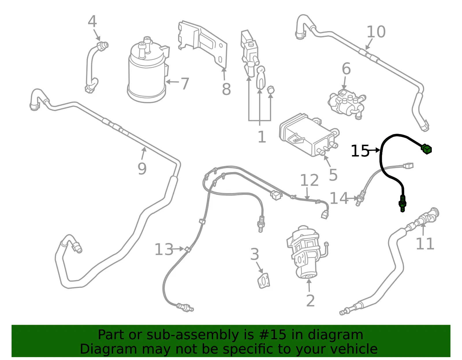 Oxygen Sensor - Mazda (ajf618861a) - view 2