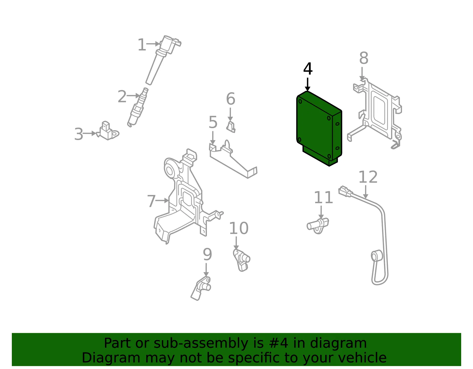Engine Control Module (ECM) - Mazda (ajzg18881j) - view 2