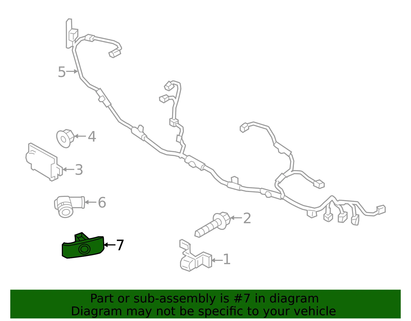 Parking Aid Sensor Housing - Mazda (b0j267uc513) - view 2