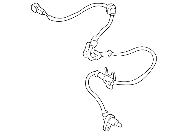 ABS Wheel Speed Sensor - Mazda (b25d4371yb)