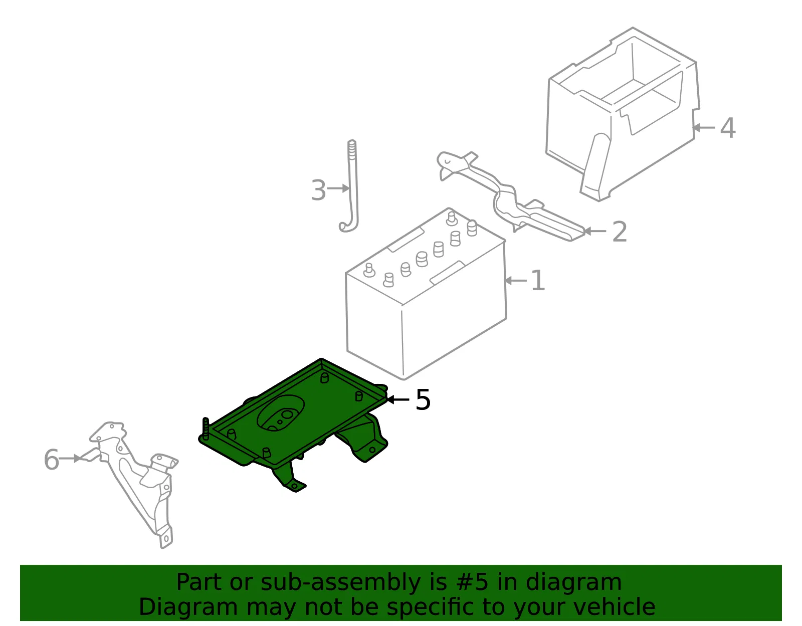 TRAY BATTERY - Mazda (b26e56041d) - view 3