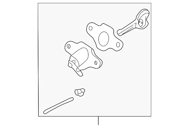 Trunk Lock Cylinder And Key - Mazda (b2yd76230a)