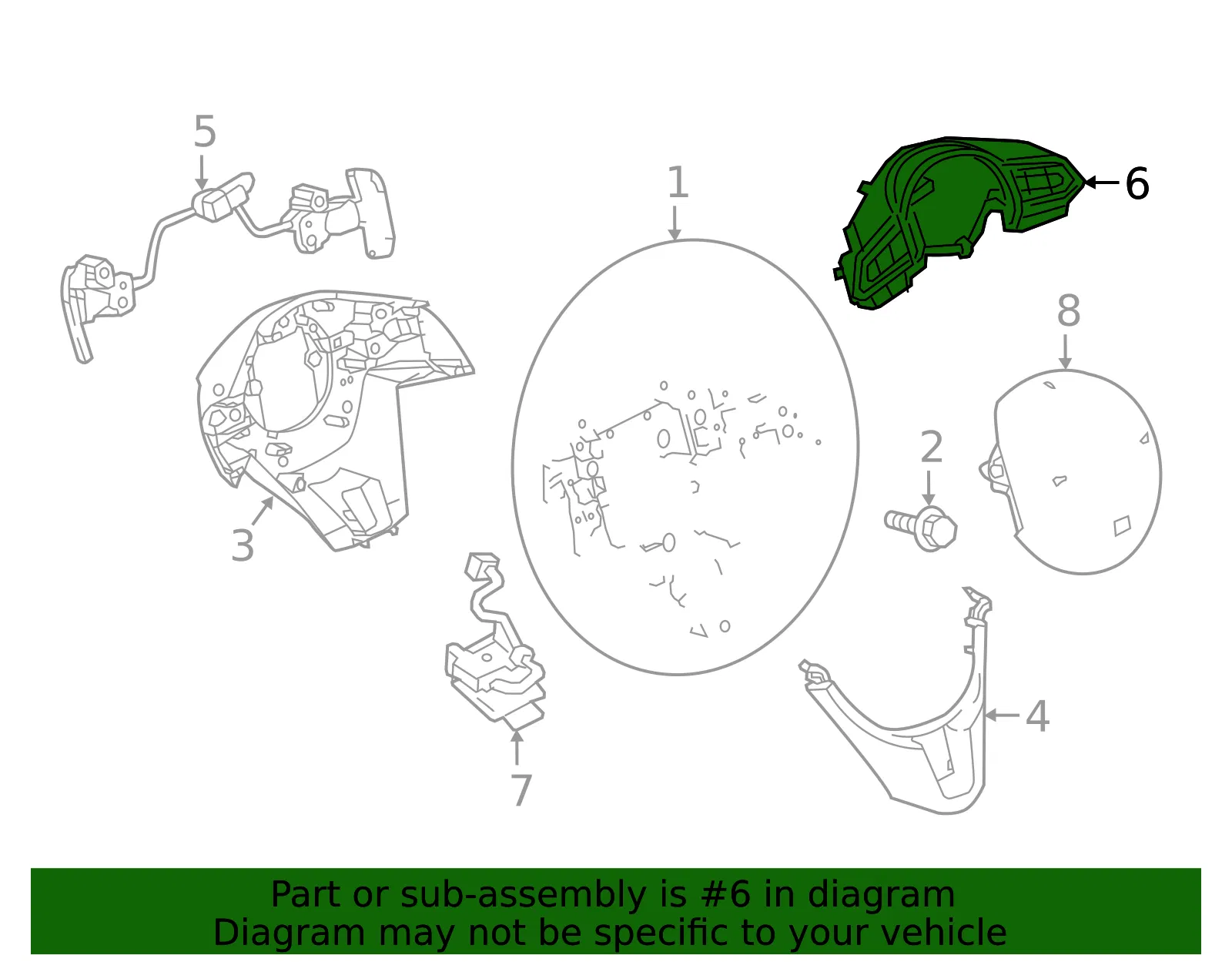 Switch Assembly - Mazda (b54n664m0a) - view 2