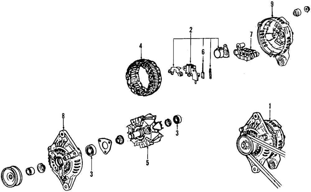 Alternator - Mazda (b61p18300f)
