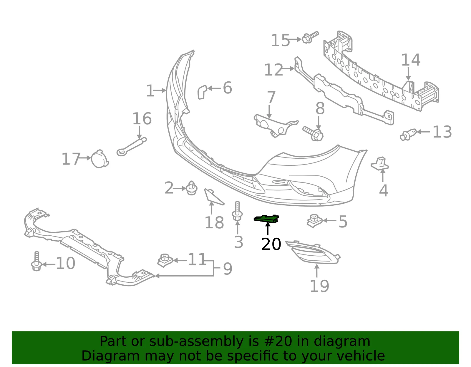 Fog Light Trim - Mazda (bajc50c12) - view 2