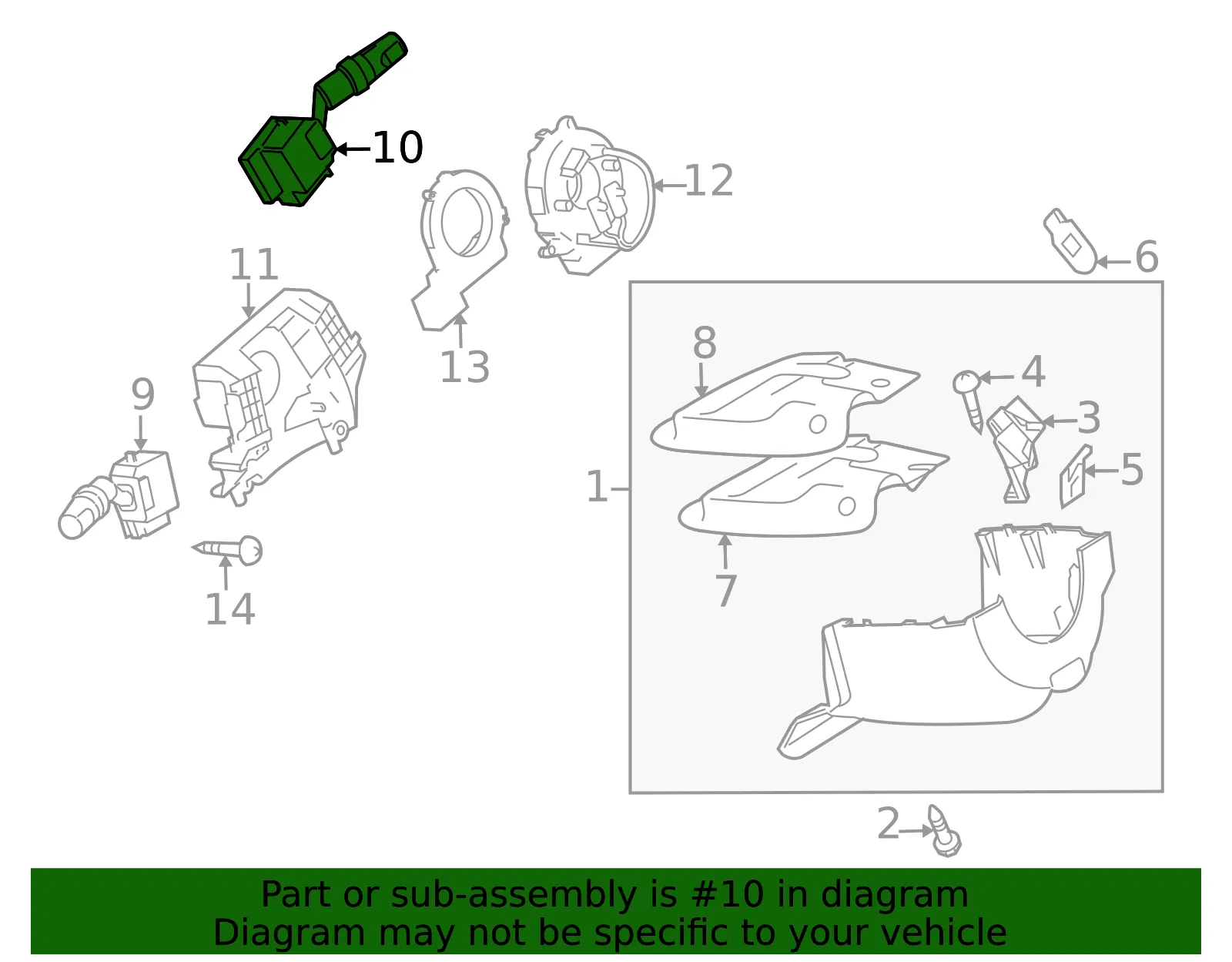 Wiper Switch - Mazda (bat266128) - view 2
