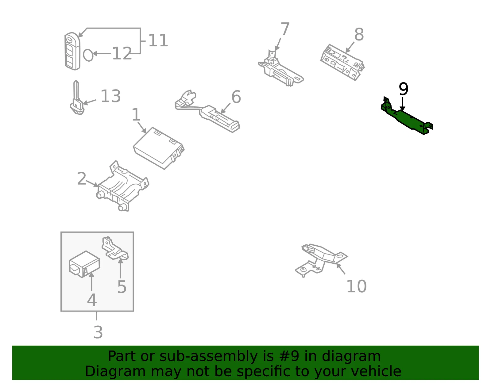 Keyless Entry Antenna - Mazda (bbm2676n0) - view 2