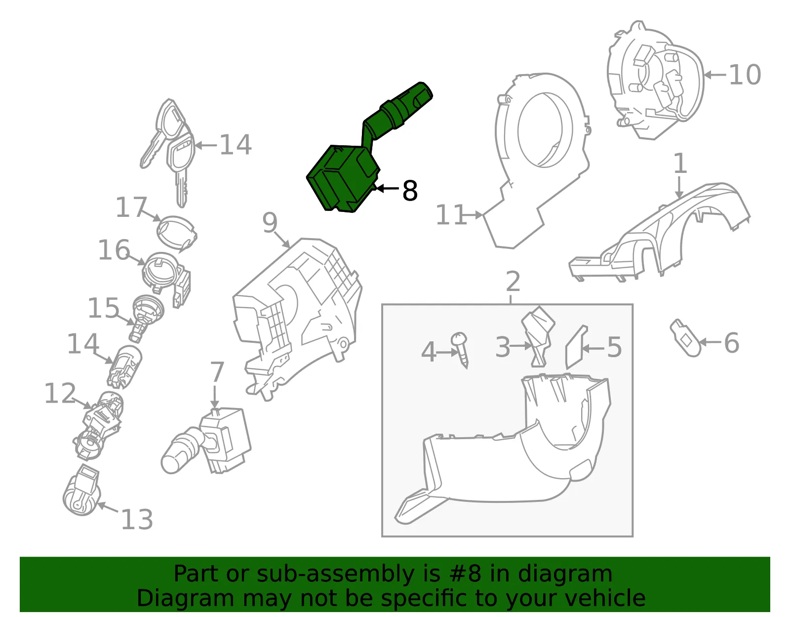 Wiper Switch - Mazda (bbm366128) - view 2