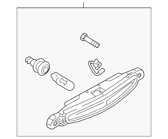 Center High Mount Stop Light - Mazda (bbm451580g)