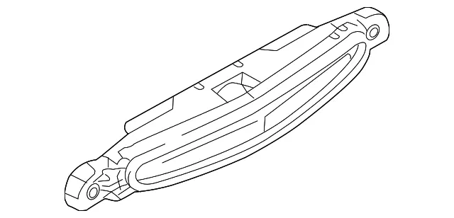 Center High Mount Stop Light Lens - Mazda (bbm451593e)