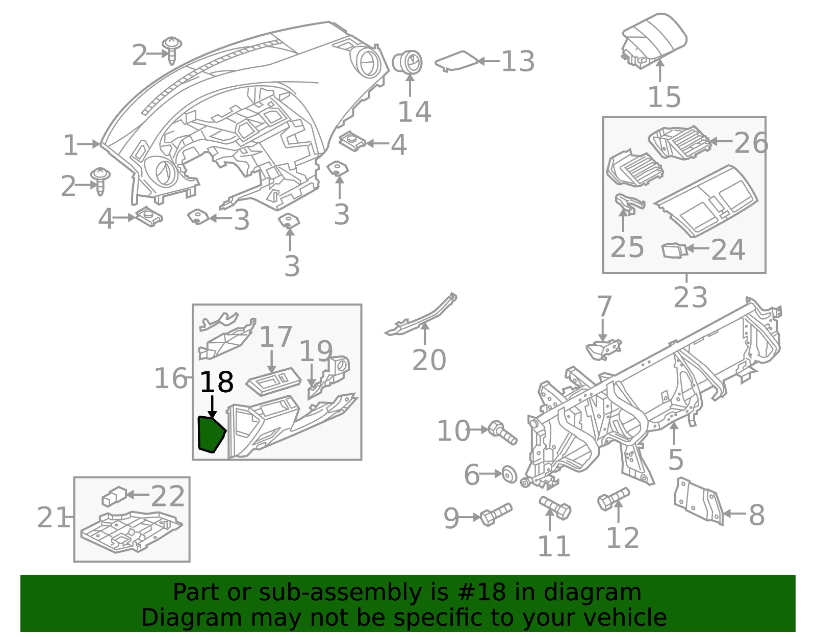 Fuse Box Cover - Mazda (bbm455551b31) - view 2