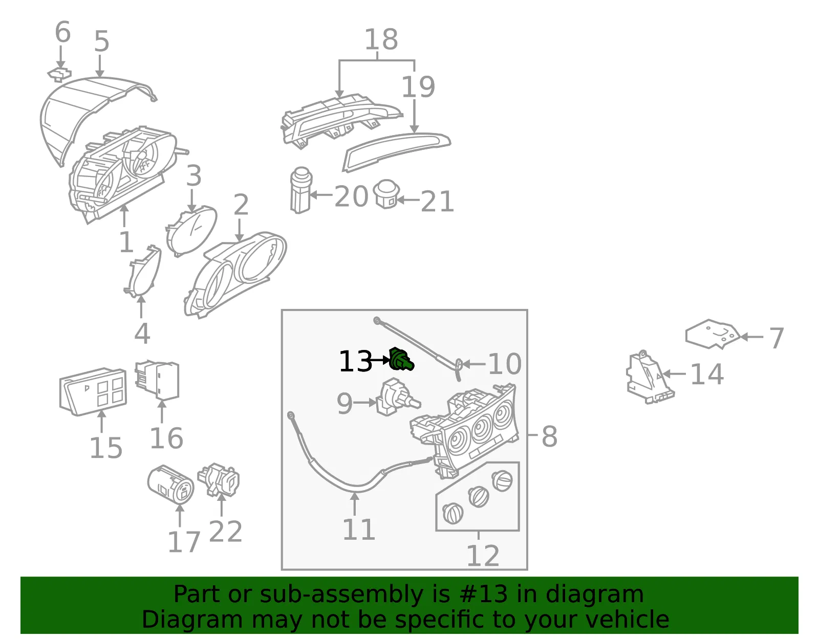 Instrument Panel Light Bulb - Mazda (bbm461c95) - view 2