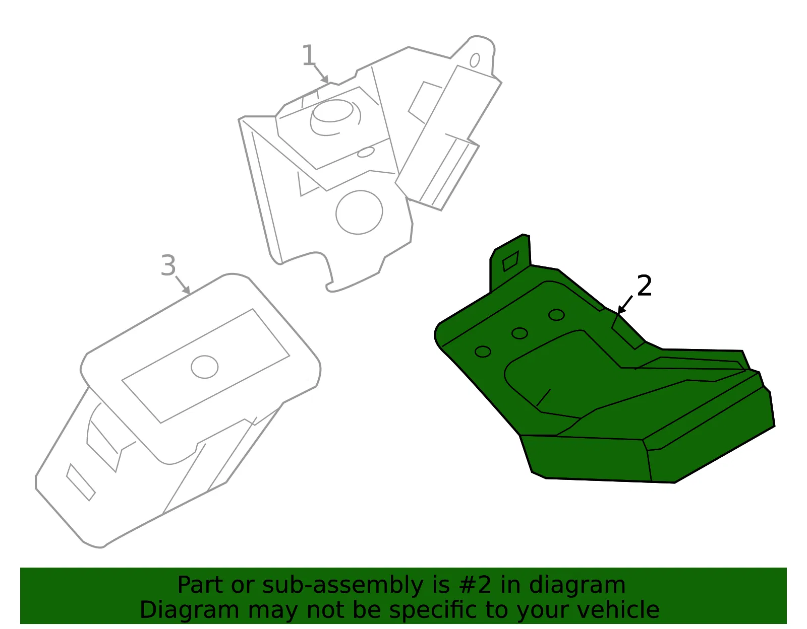 Mobile Phone Control Module Bracket - Mazda (bbm566dhxb) - view 2