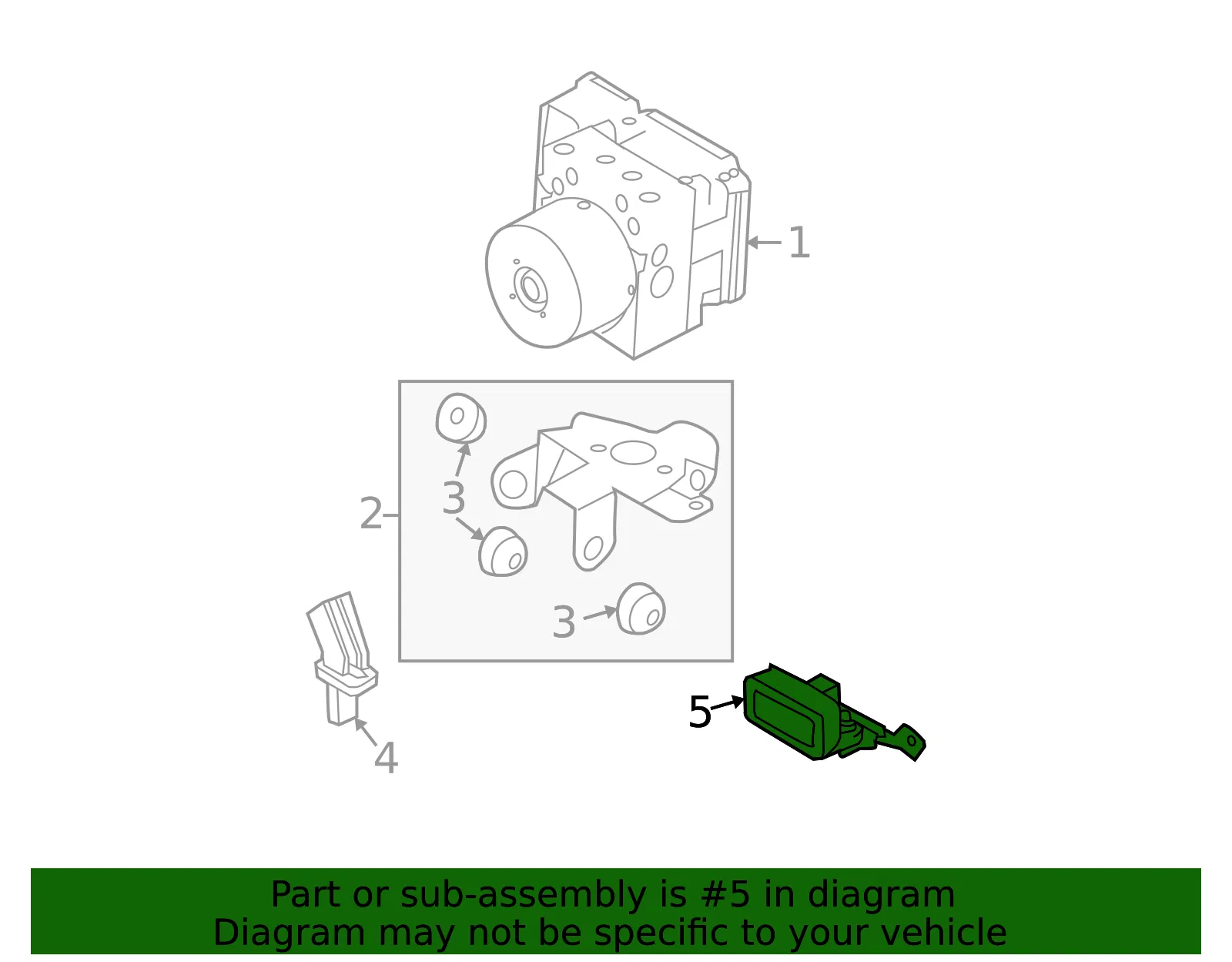Headlight Level Sensor Bracket - Mazda (bbm7437y0a) - view 2