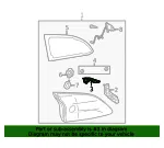 Backup Lamp Mount Bracket - Mazda (bbn8513k7) - view 4