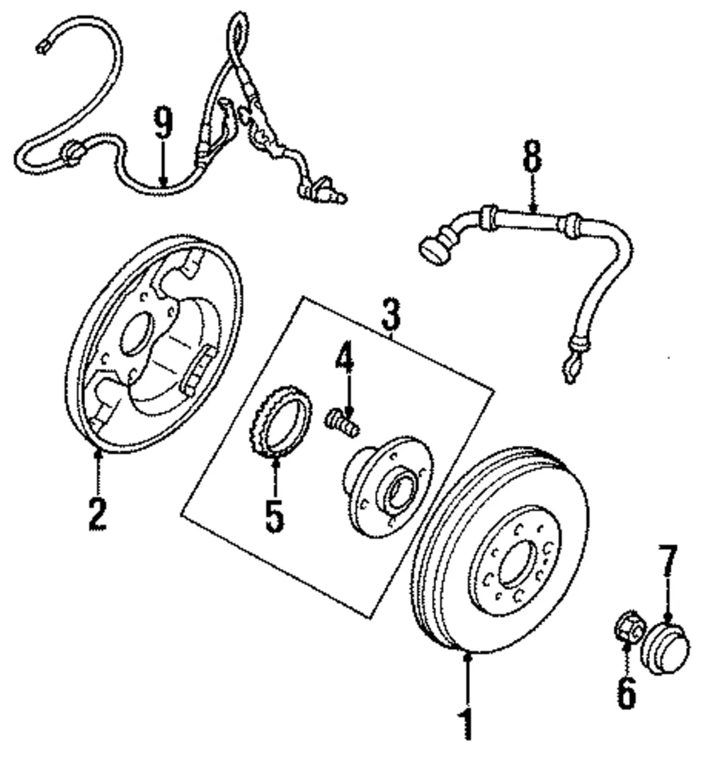ABS Wheel Speed Sensor - Mazda (bc1m4372yc)