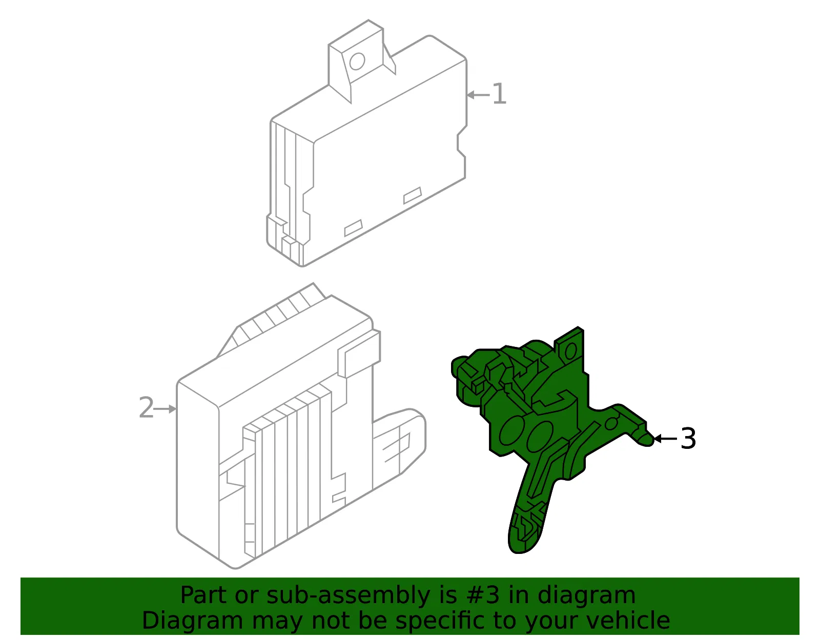 Module Bracket - Mazda (bcka679by) - view 2