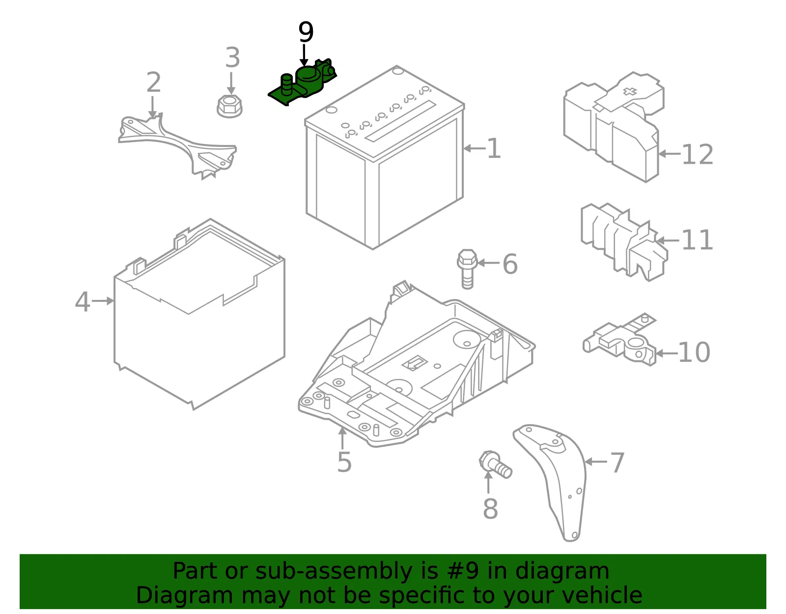 Battery Cable Terminal End - Mazda (bcka67tb1) - view 2
