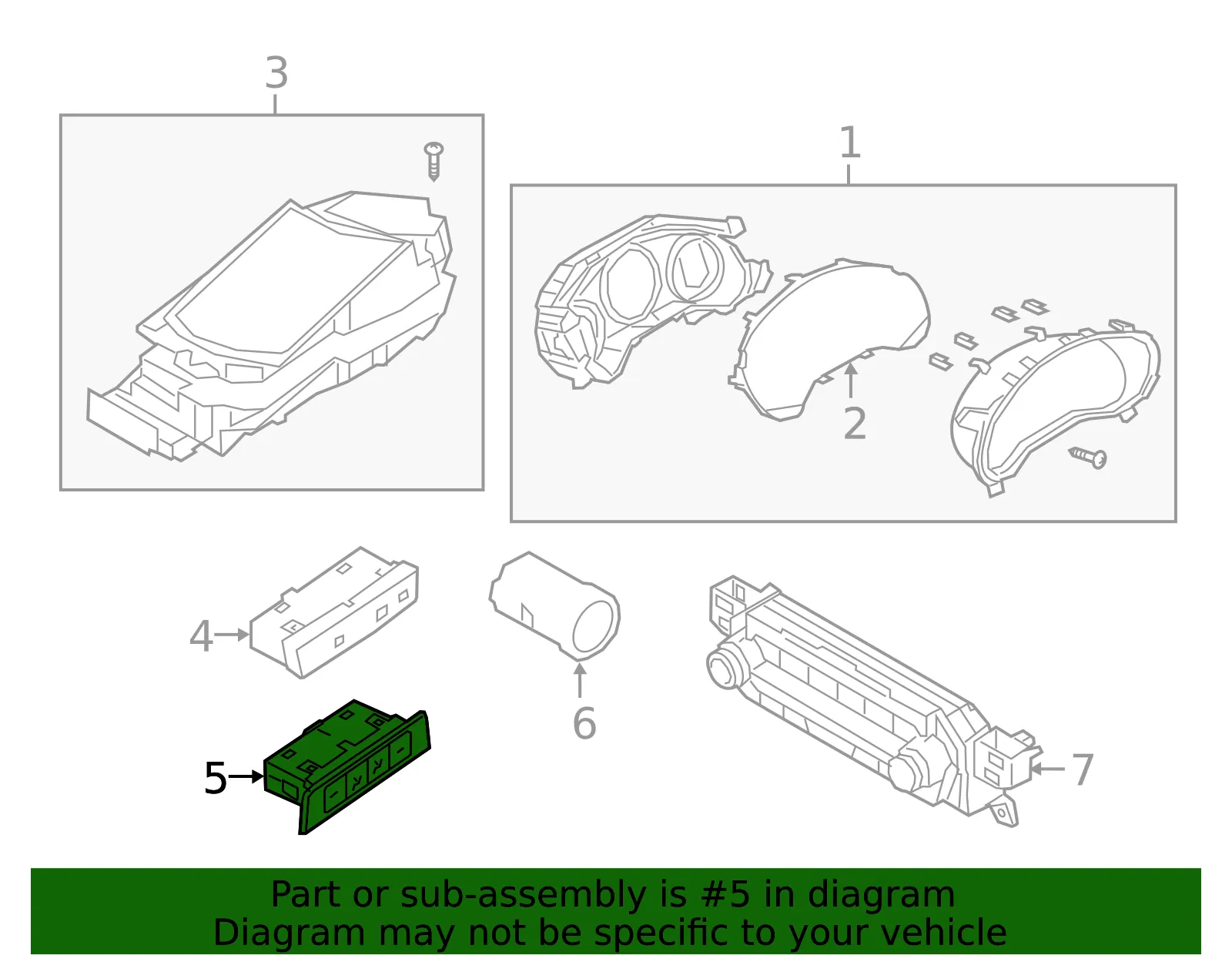 Switch Assembly - Mazda (bckp66180) - view 2