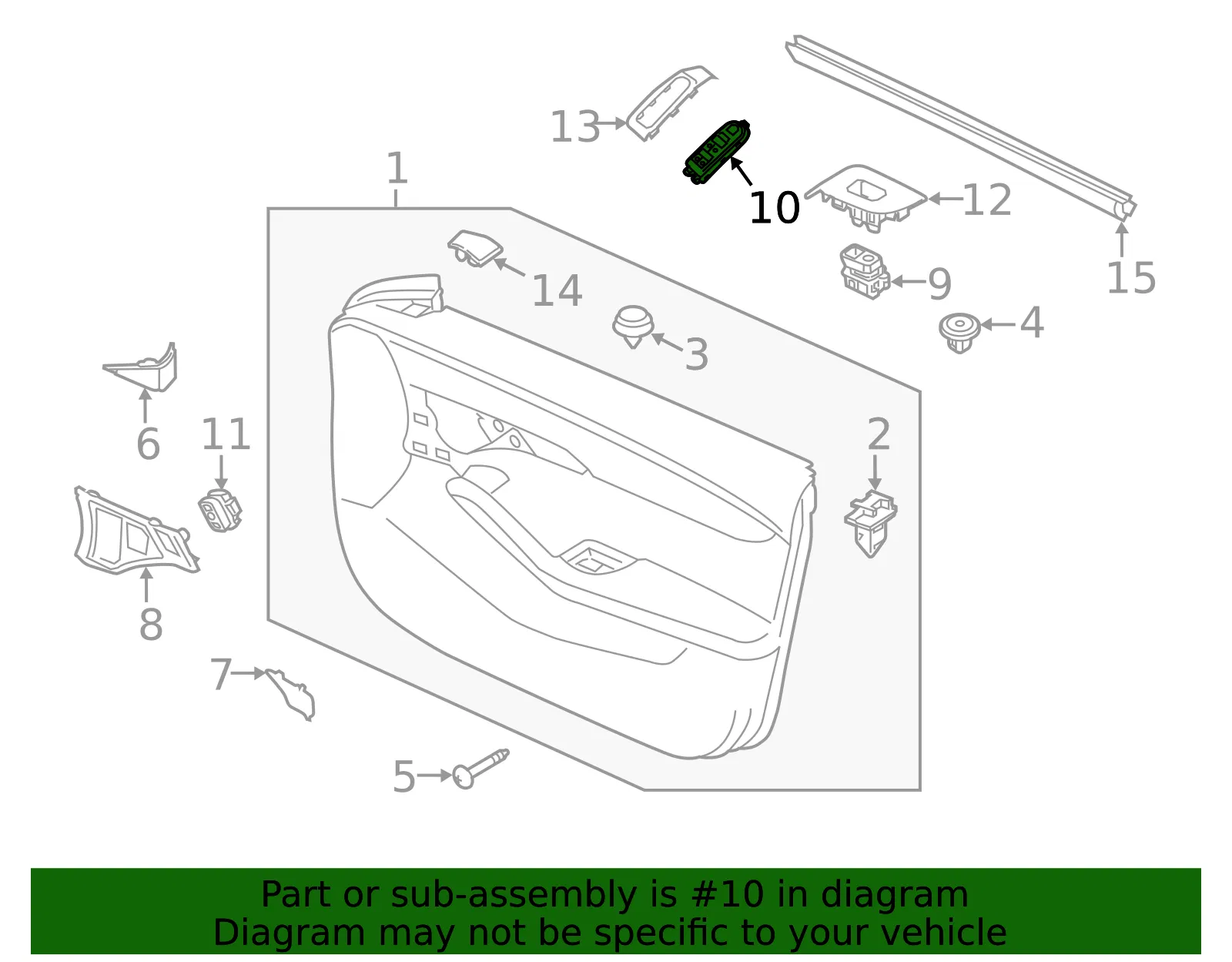 Window Switch - Mazda (bdgf66350b) - view 2