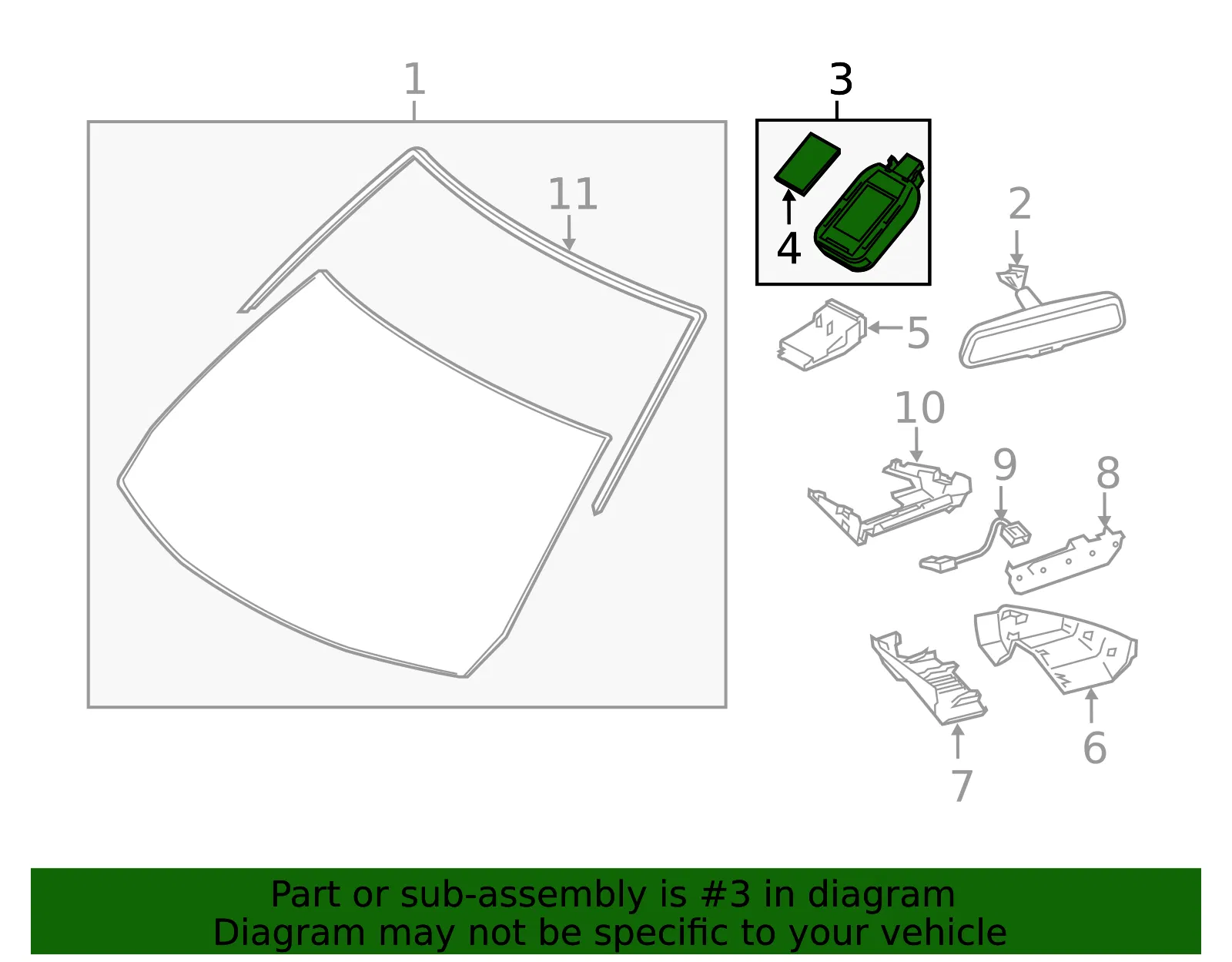 Rain Sensor - Mazda (bdgf665g0g) - view 2