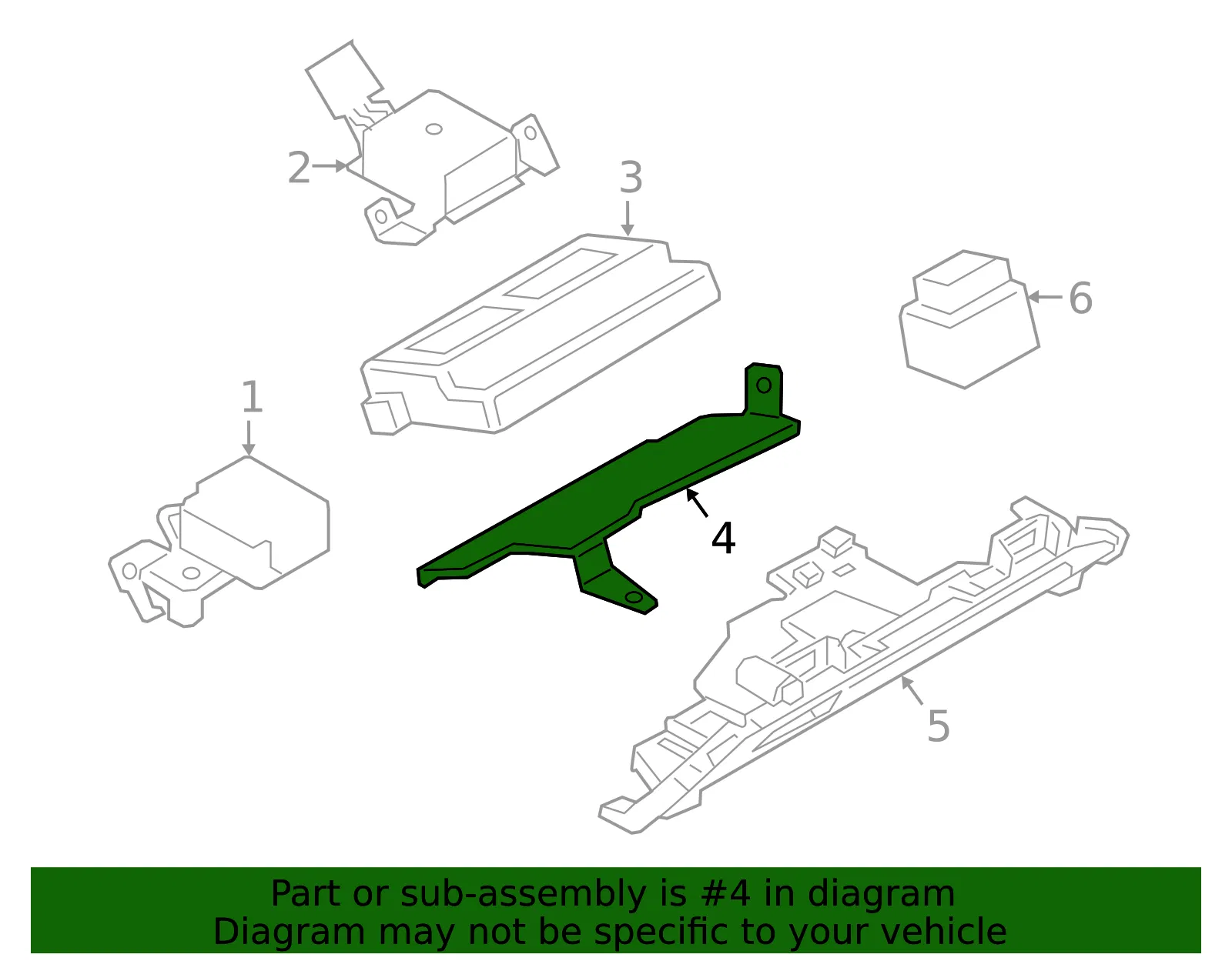 Module Bracket - Mazda (bdgf67cm1) - view 2