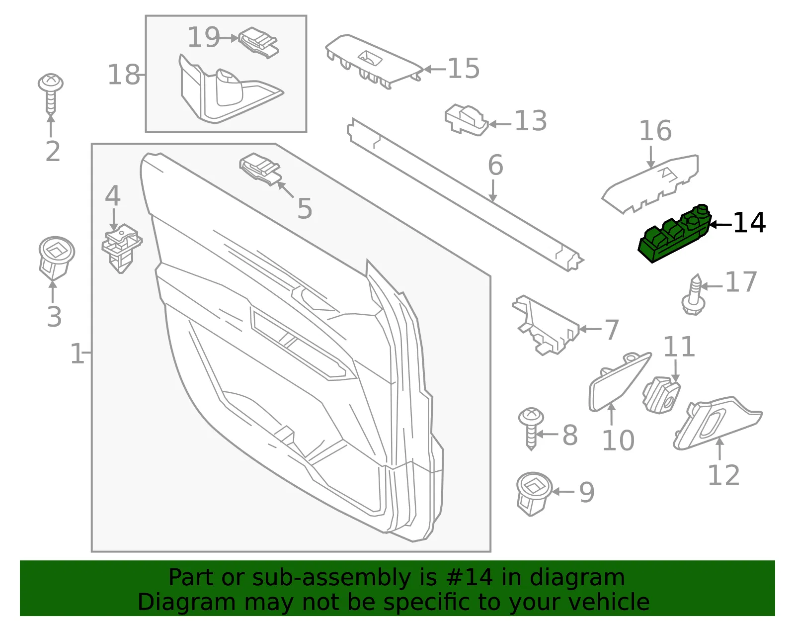 Window Switch - Mazda (bdmc66350b) - view 2