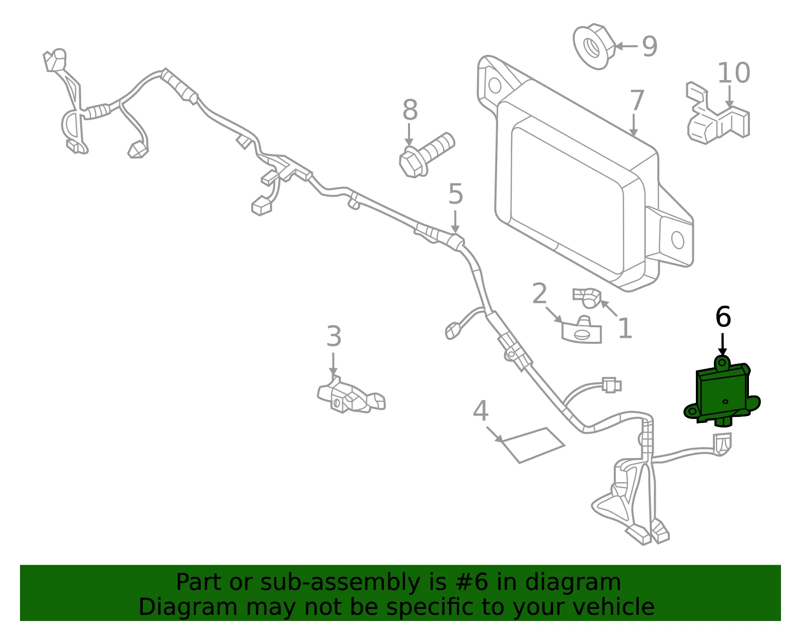 Collision Warning Sensor - Mazda (bdtt67y30c) - view 2
