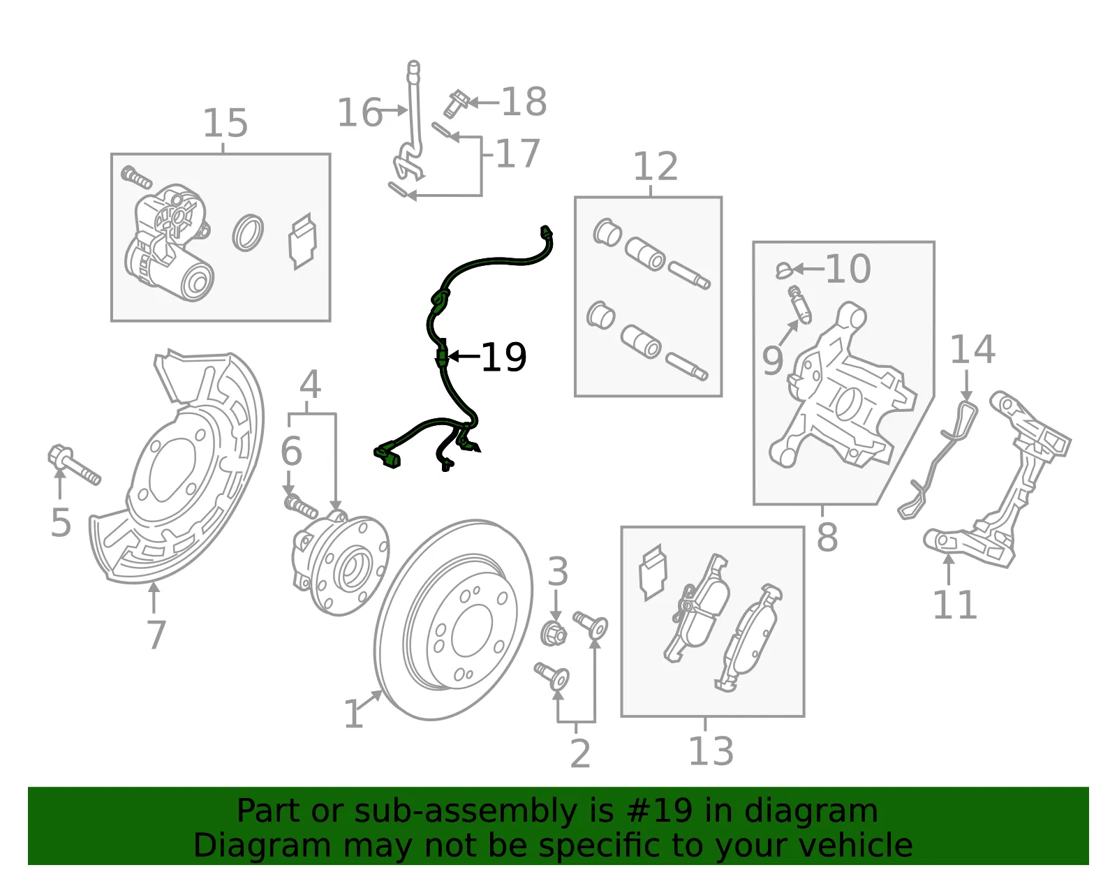 ABS Wheel Speed Sensor - Mazda (beet437eyd) - view 2