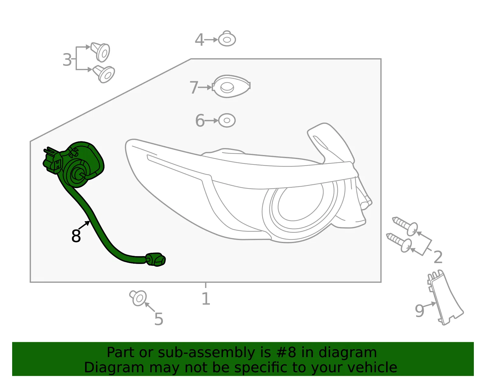 Tail Light Wiring Harness - Mazda (bglb51165) - view 2