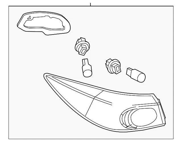 Tail Light Assembly - Mazda (bhn351150)