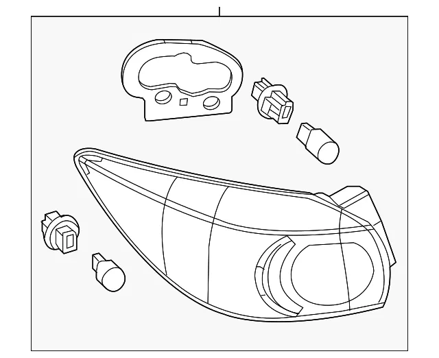 Tail Light Assembly - Mazda (bhp151160c)