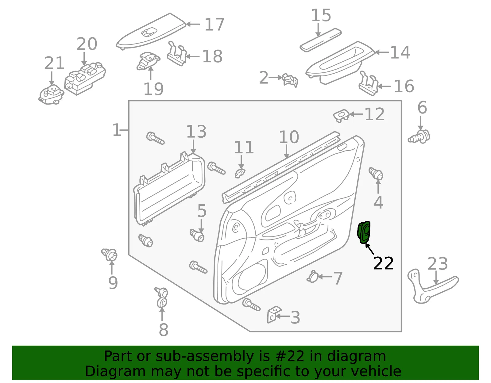 Lock Switch - Mazda (bj0e66660a90) - view 2
