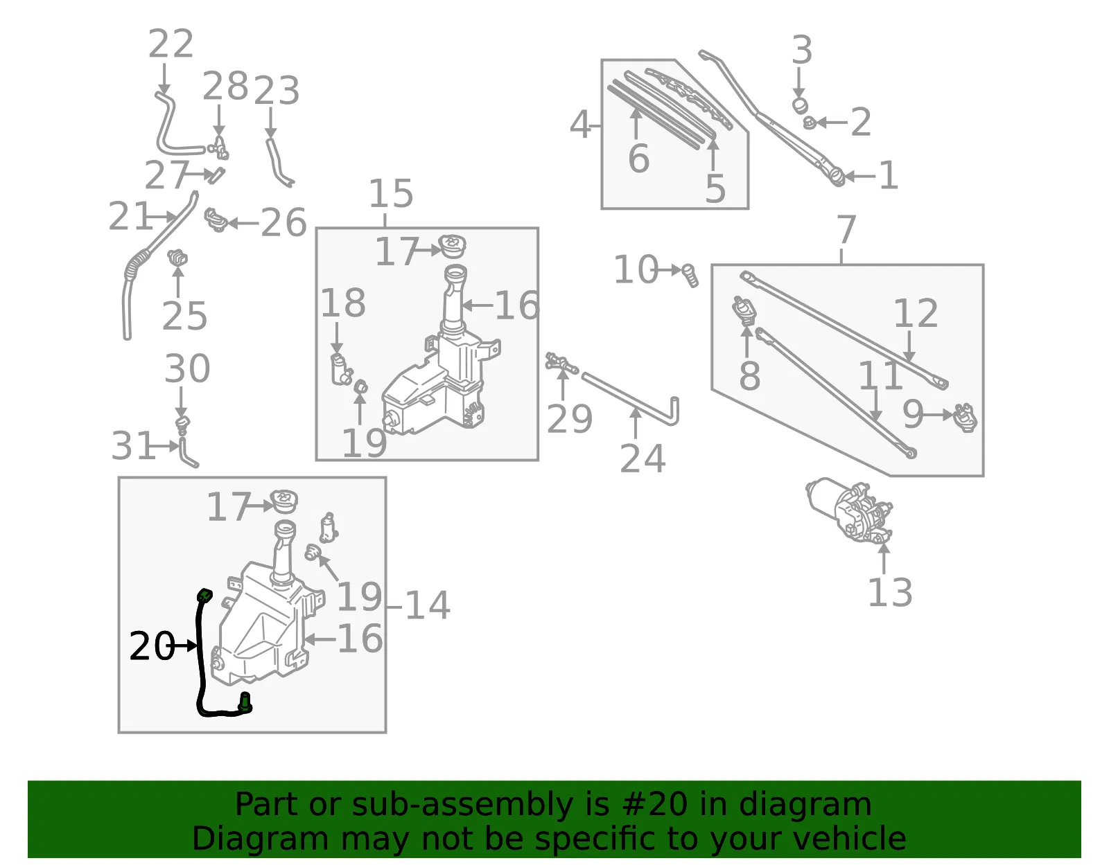 Level Sensor - Mazda (bj0e67488) - view 2