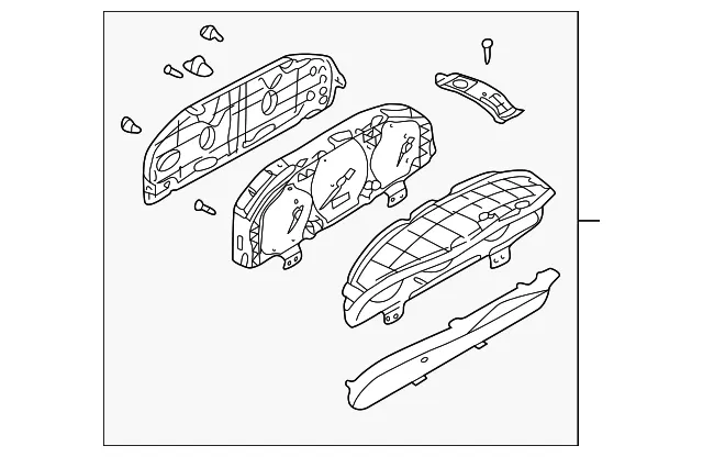 Instrument Cluster - Mazda (bj0h55430c)