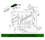 Door Switch Trim Panel - Mazda (bj2a684l1d20) - view 4