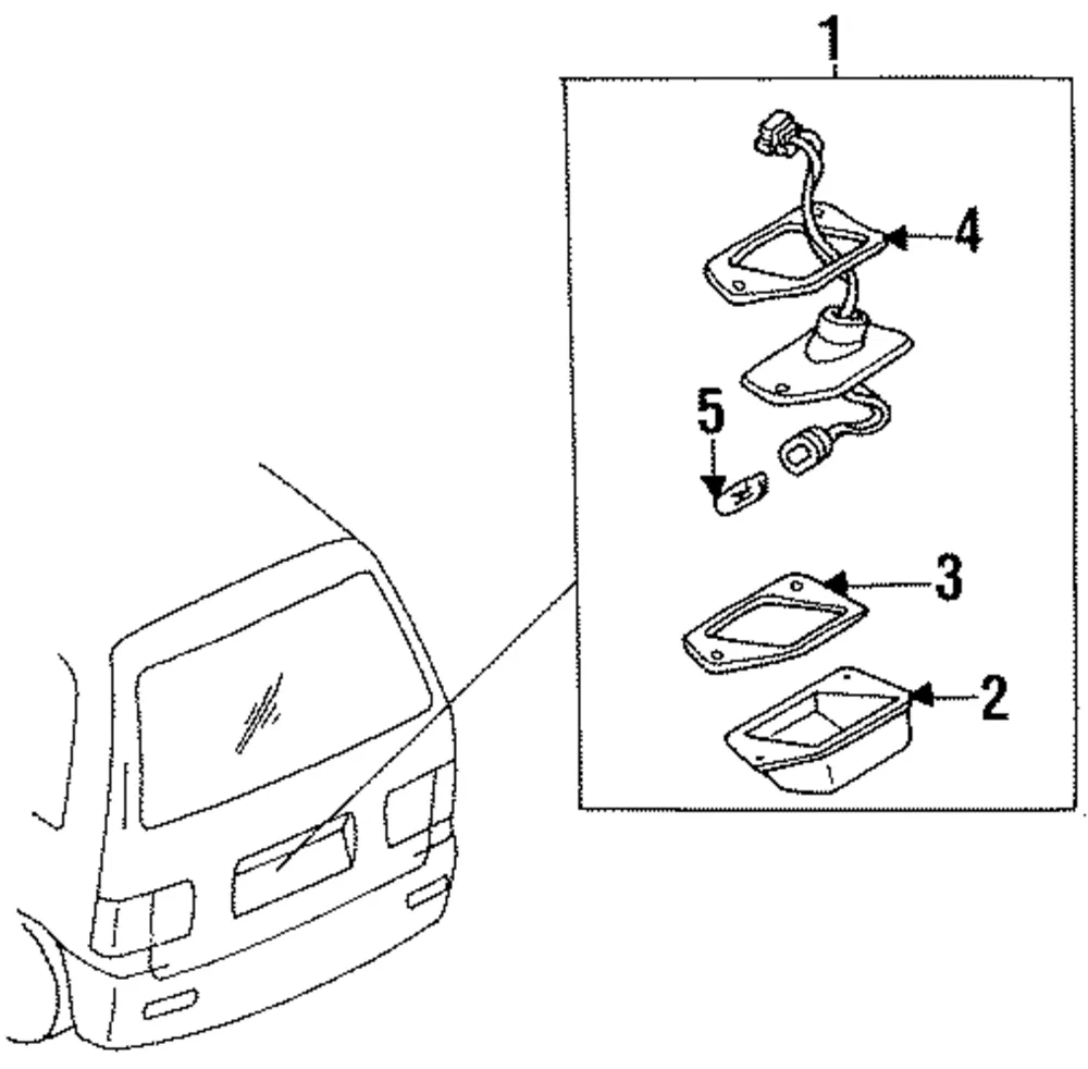 License Lamp - Mazda (bj3851270a)