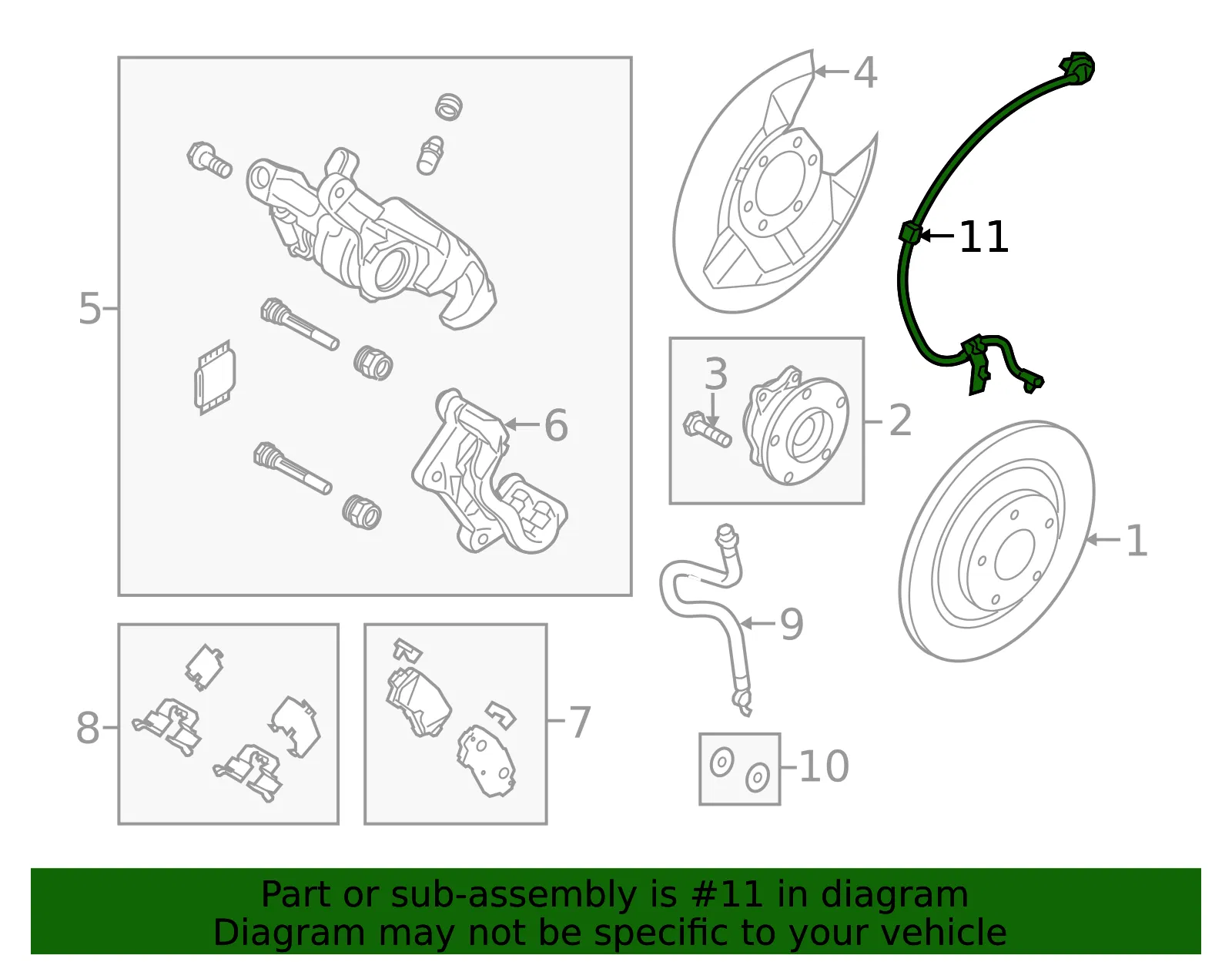 ABS Sensor - Mazda (bjs74371y) - view 2